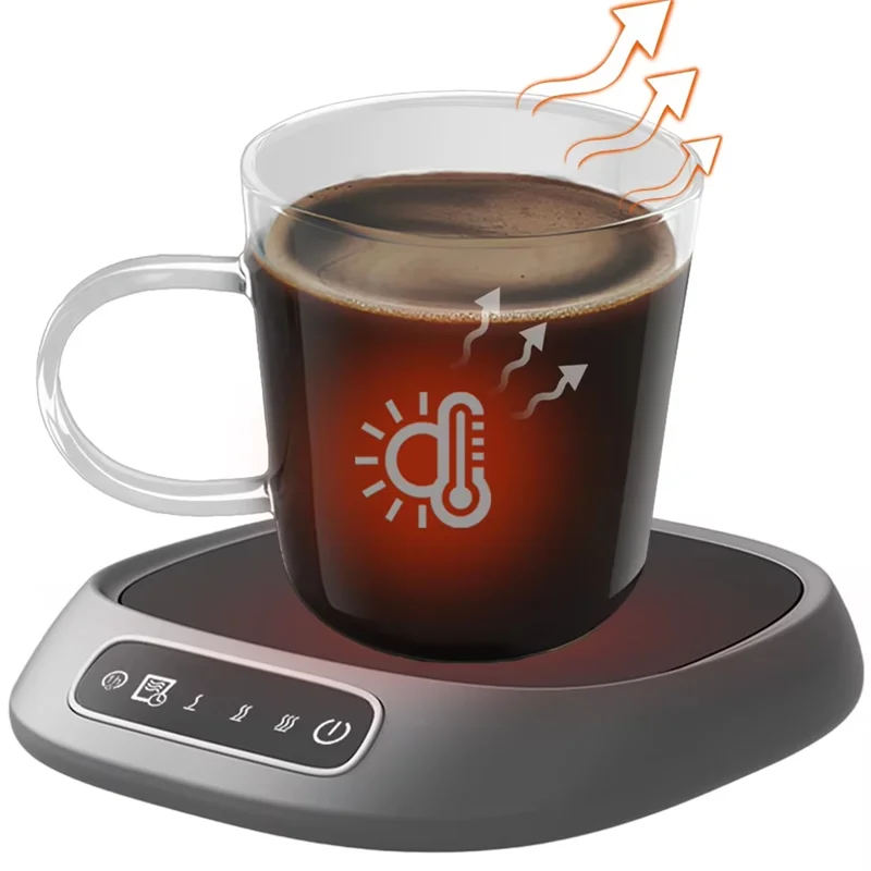 -ESTR Coffeemug دفئا مكتب كأس سخان مع إيقاف تلقائي ومؤقت كوب ذكي دفئا USB بالطاقة ترموستات كوستر للهدايا
