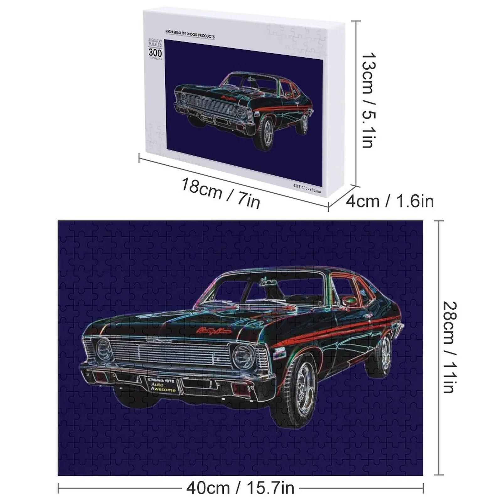 72 랠리 노바 직소 퍼즐 성인용 나무 직소 퍼즐 게임 어린이 사진 사진 맞춤 선물 퍼즐