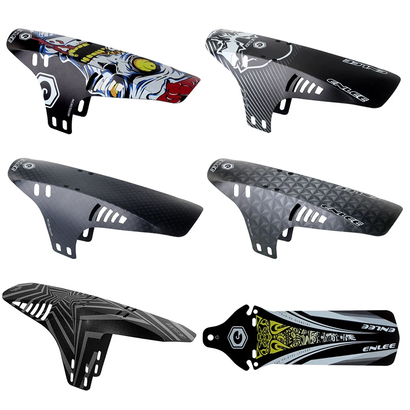 1 buah MTB sepeda jalan gunung Mudguard sepeda depan belakang Mudguard bersepeda Rainplate 26.5cm PP5 bahan aksesoris sepeda