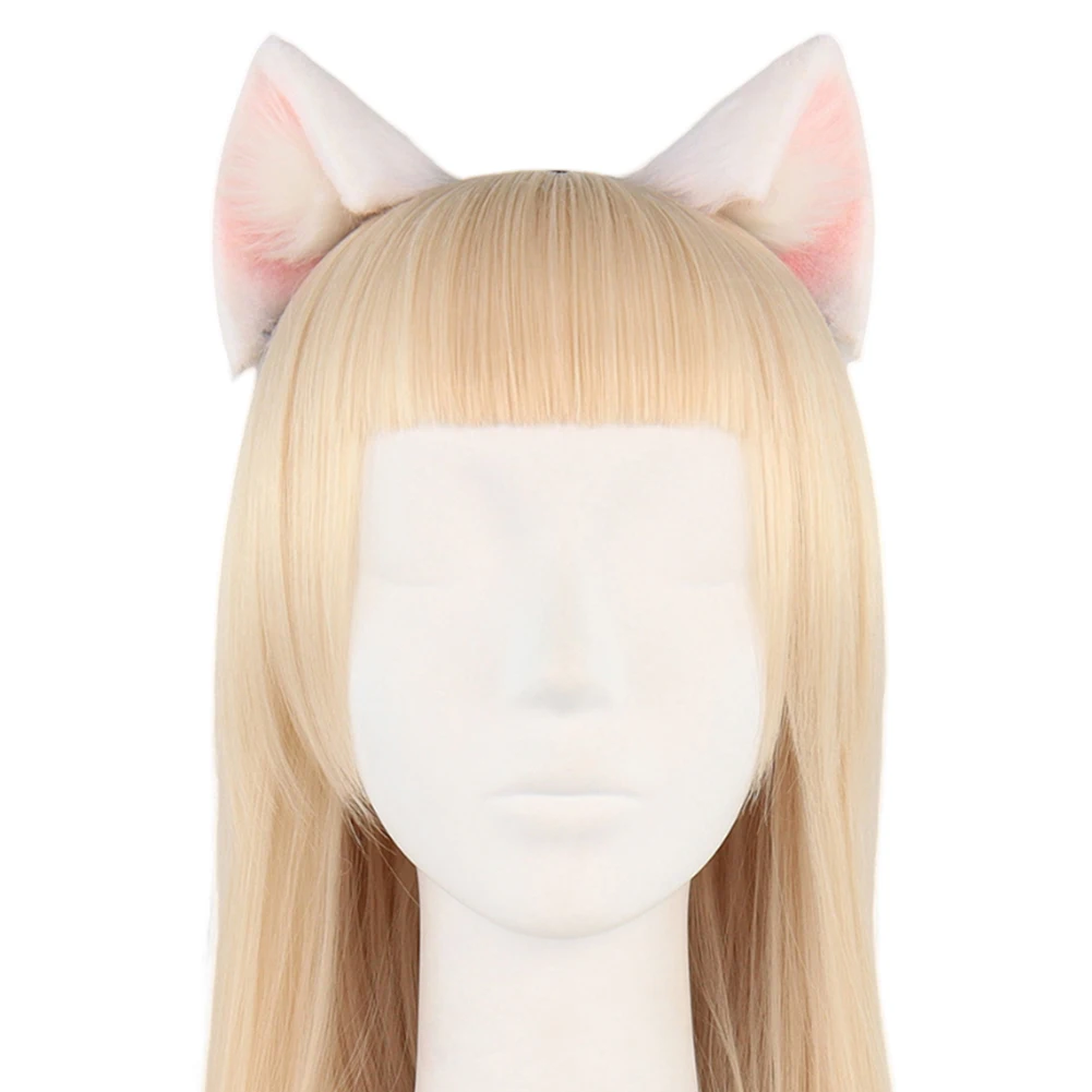 Animal Cat Fox Ear Hair Hoops Cosplay Faux Fur Hairband Girls Halloween Headbands copricapo accessori per capelli