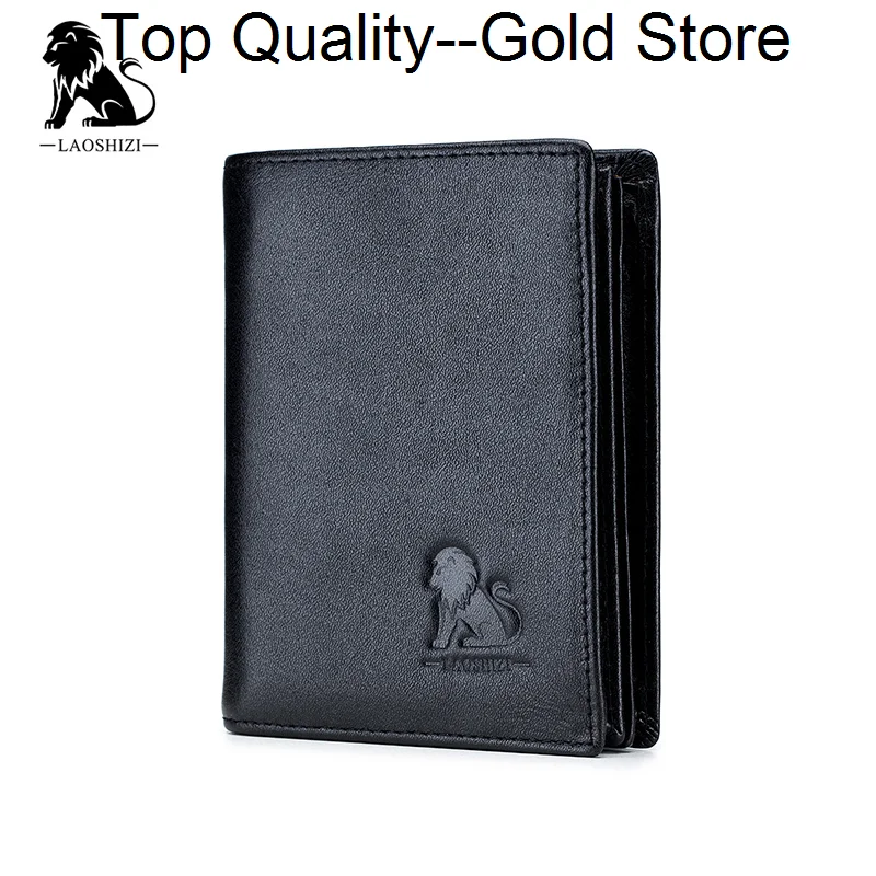 New Designer's Vintage Cowhide Men's Wallet Genuine Leather Male Purse Custom Dollar Price Coin Card Holder Short Carteira