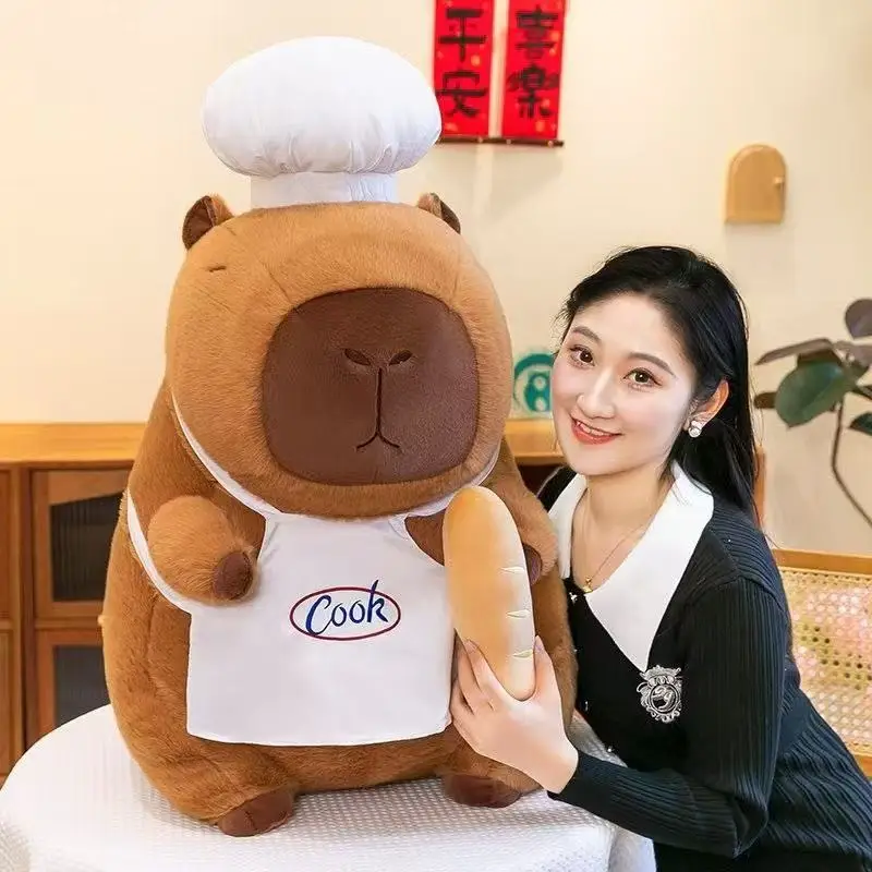 ตุ๊กตาคาปิบาร่าน่ารัก ตุ๊กตาคาปิบาร่าขนาดใหญ่ ตุ๊กตาสัตว์น่ารัก ของขวัญวันเกิดสำหรับเด็ก