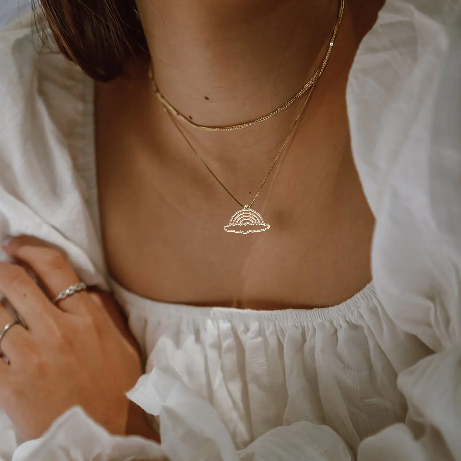 

10Pcs Rainbow Alloy Jewelry Accessories Hollow Frame Pendants for DIY Handmade Resin Necklaces Earrings Bracelets Craft Projects