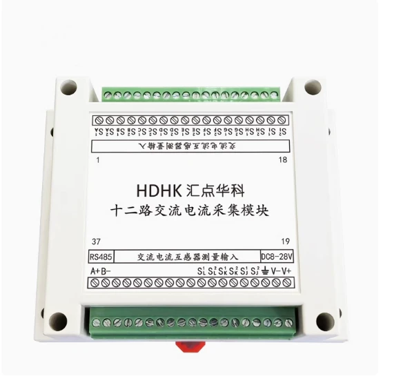 Multichannel 16-Channel AC Current Frequency Measurement Acquisition Module RS485 Sensor Transmitters MODBUS-RTU