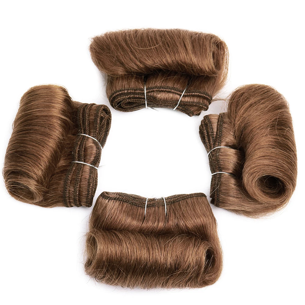 4Pcs/Lot Blonde Curly Bundles 100% Human Hair Ombre Color 1B 27 30 99J Brazilian Remy Hair Weave Bundles Human Hair Extension