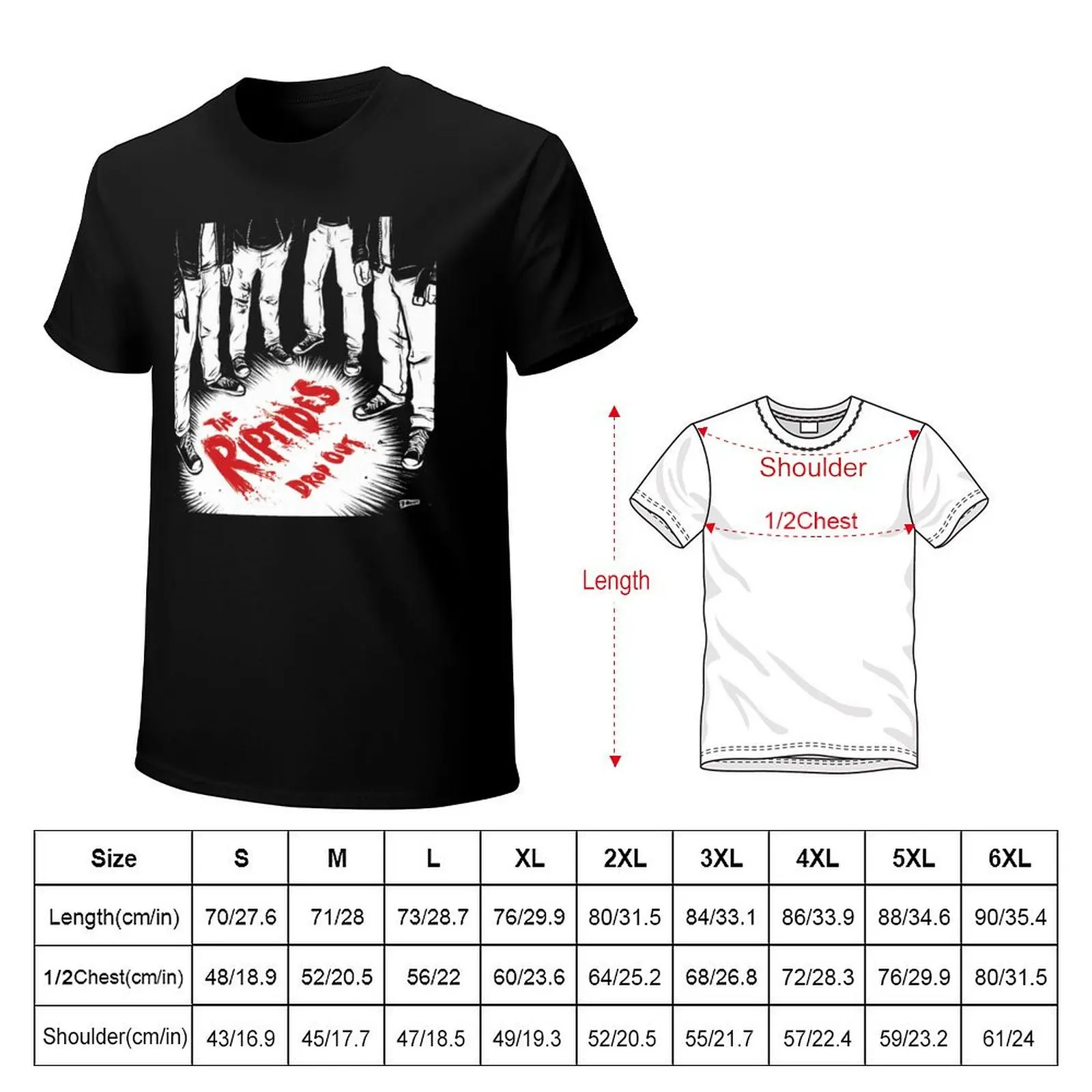 Drop Out Of The Riptides T-Shirt Work Wear Breathable Tee