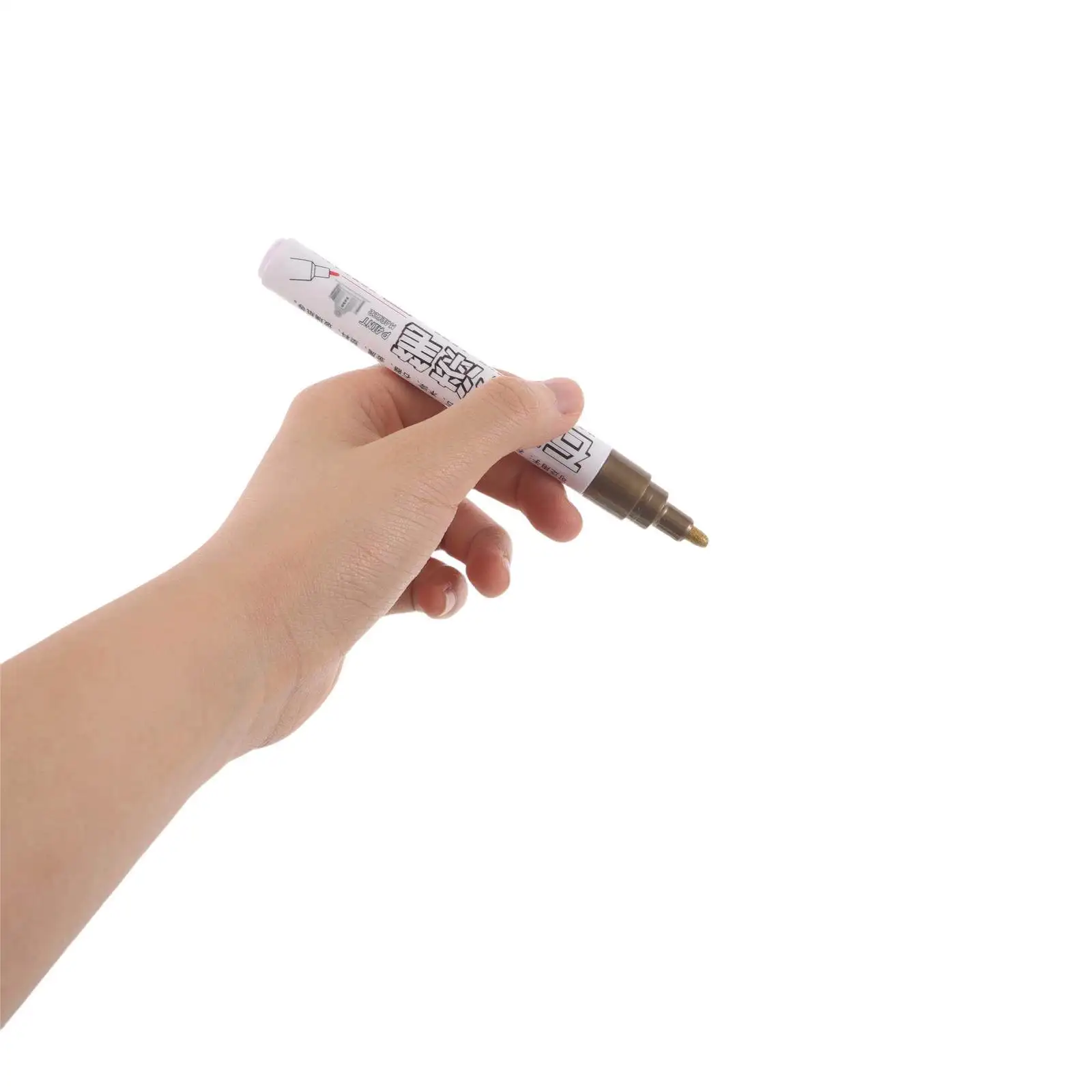

4Pcs Tombstone Paint Marker Oil Based Monument Writing Pen Waterproof Paint Pen for Granite Headstone Restoration Gold Metallic