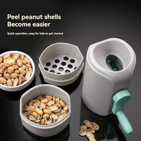 Automatic Peanut Sheller Duty Nutcracker Portable Manual Rotation Peanut Peeling Tool Household Kitchen Small Shelling Machine