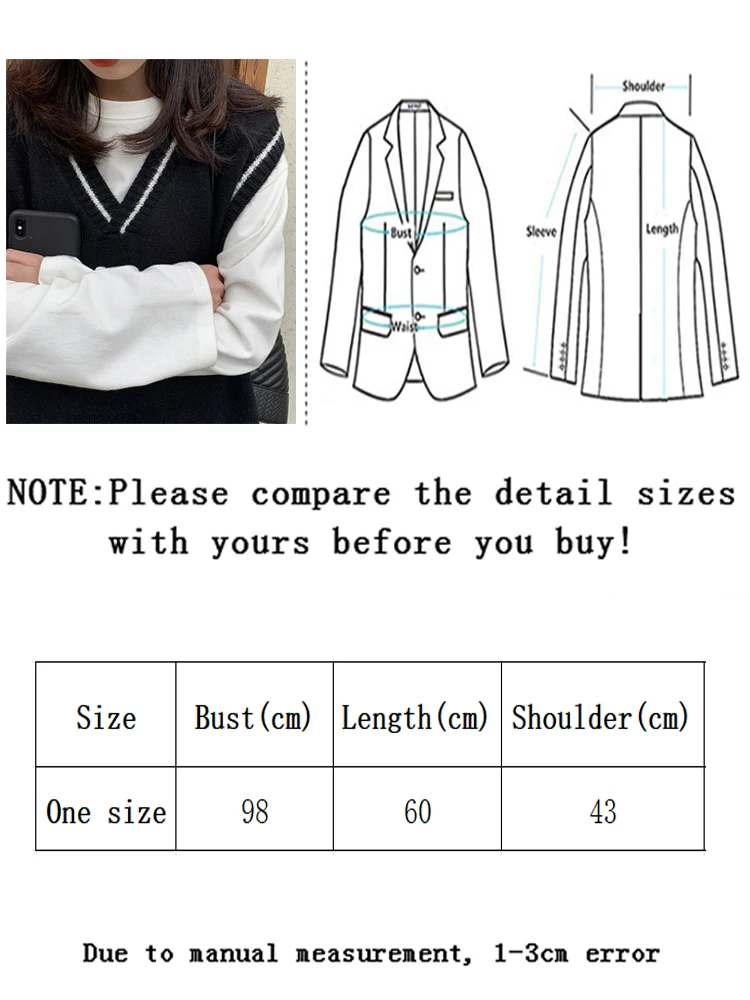 Vangull Women Vest Simple All-match Patchwork Korean Style V-neck Knitted Sweater Leisure Student Sleeveless Female Vintage Vest