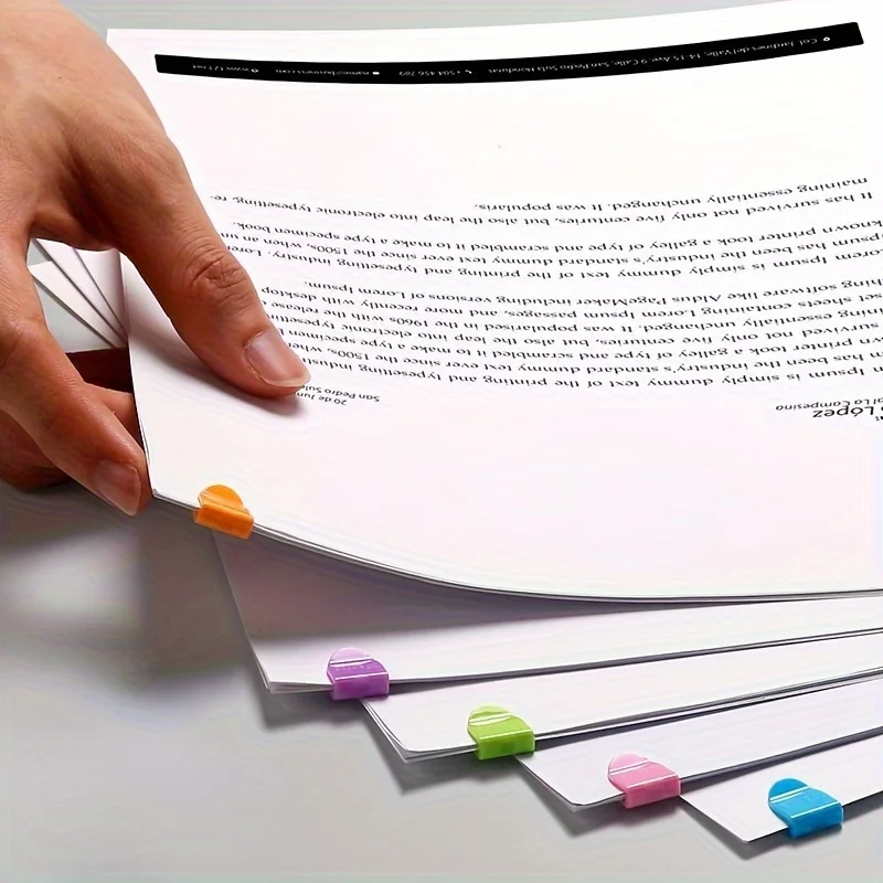 

Plastic clip PP clip Durable shaped paper clip Colorful small clear crescent clip Bookmark direct sales paper clip