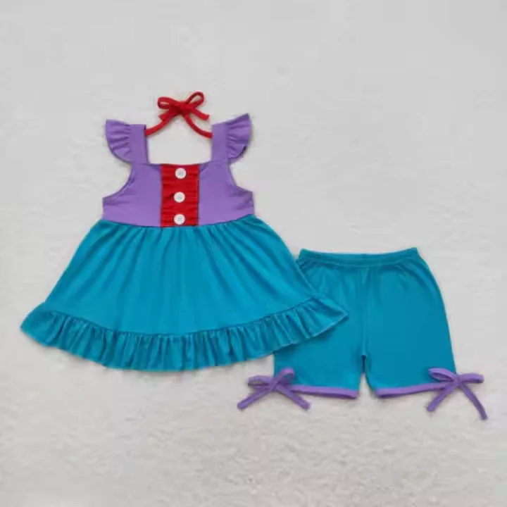 

New Premium Kids Princess Dress Set – 2-Piece Sibling Outfits for Girls, Baby Girl Matching Dresses, High-Quality Contest Wear