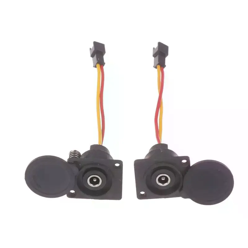 Electric Bicycle Charging Head Li-on Battery Output Line 36V/48V Round Male And Female Base Charger Plug Socket DC2.1/ 2.5