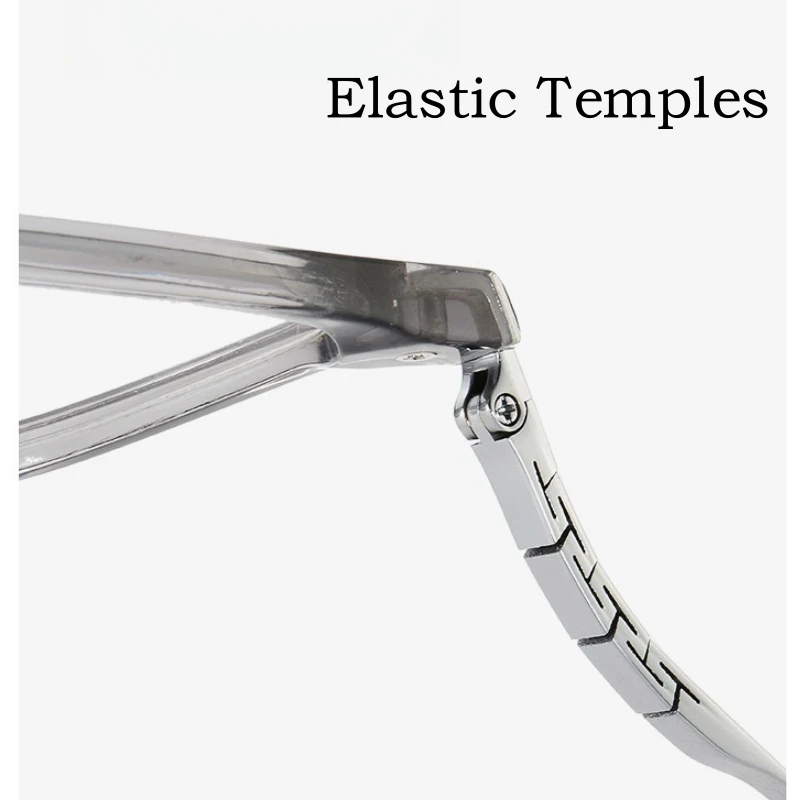 OLLYMURS 新スクエアファッションチタン合金メンズメガネ超軽量柔軟な TR90 光学処方眼鏡フレーム 89007