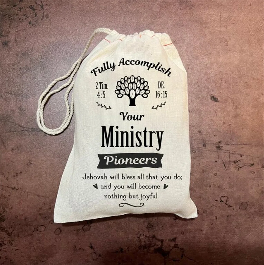 10PCS Custom JW Gift Bags - Pioneer Ministry - English or Spanish - Pioneer Gifts - Pioneer gift Bags - Pioneer School