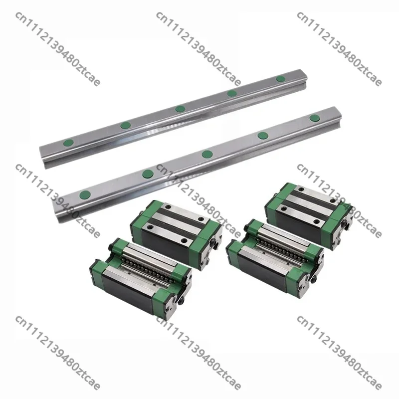 25mm High Precision Linear Slide Rail Assembly 300-1000mm Flange Slider Block Linear Guide Kit For CNC Milling Equipment