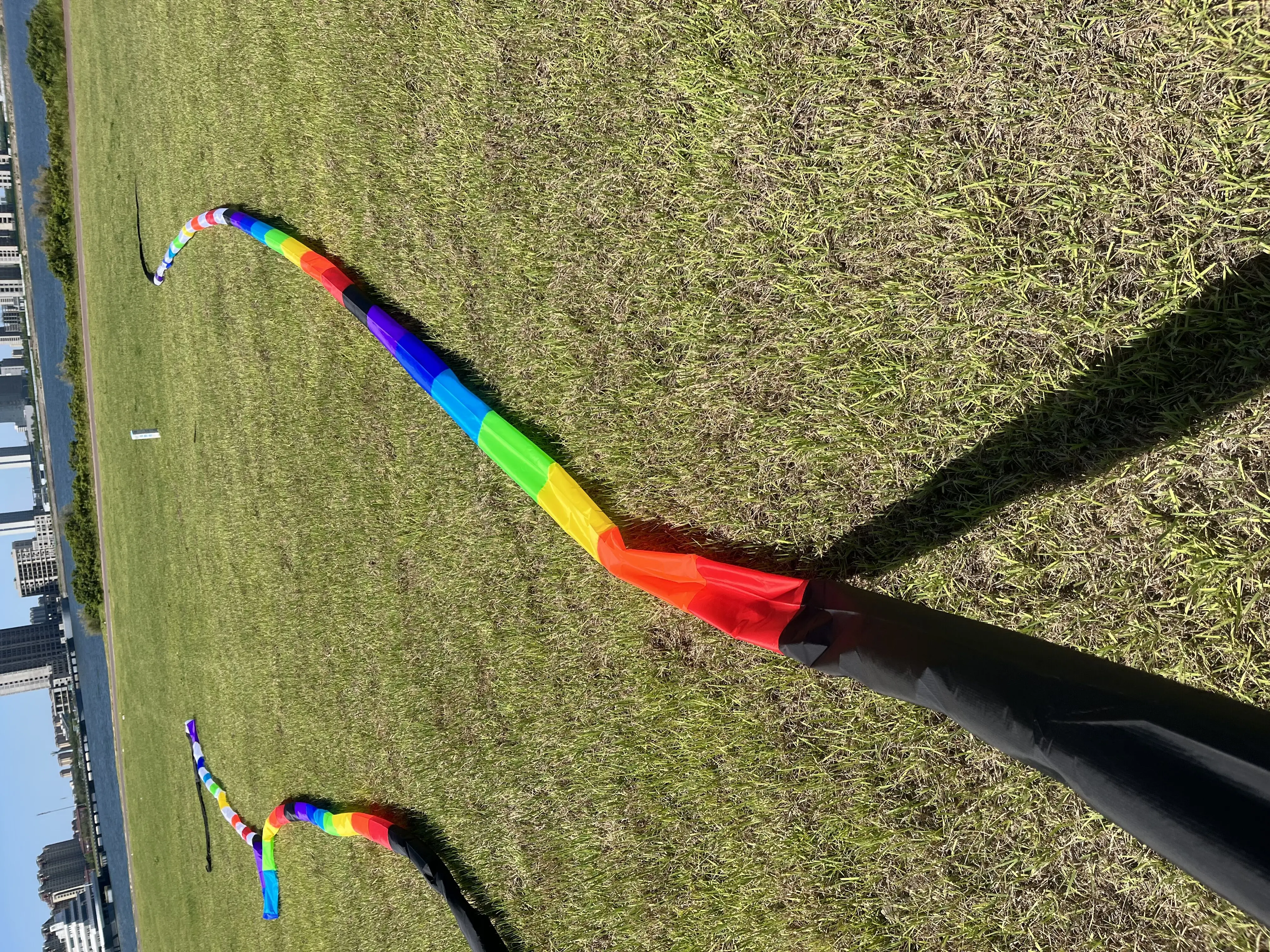 튜브 연 꼬리, 립스톱 나일론, 긴 꼬리로부터 흘러내림, 직경 15cm, 30m, 45m, 25m, 신상