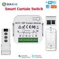 Tuya WiFi Smart RF433 Curtain Switch Module for Motorized Roller Shutter Blinds Motor Work With Alexa Google Home