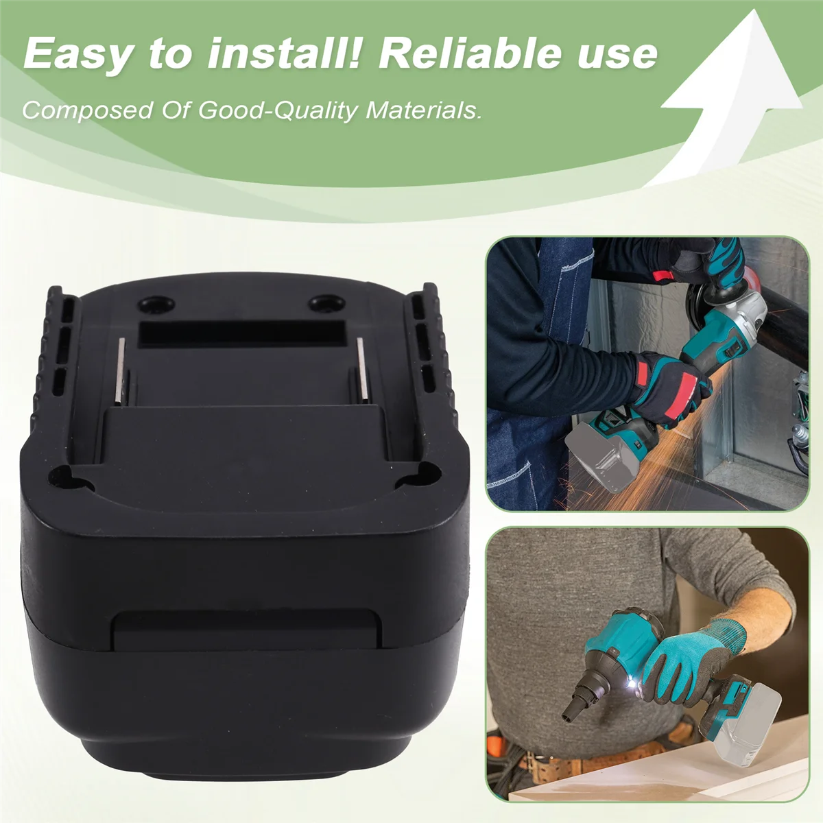 

Адаптер AT59 для Makita 18 В на 12 В, для аккумулятора Makita 18 В, для аккумуляторов Makita 12 В, электроинструмента