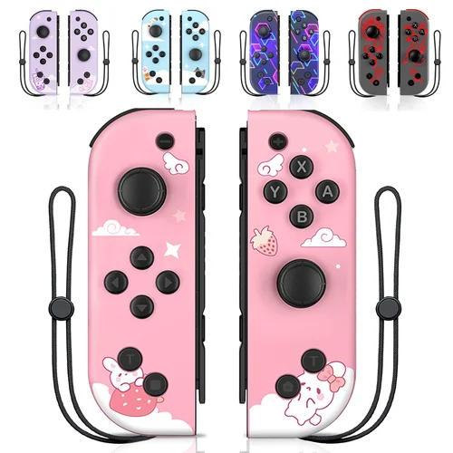Joycons para Nintendo Switch/Oled/Lite/Pc controlador inalámbrico accesorios de juegos con vibración Turbo despertador Bluetooth Gamepad