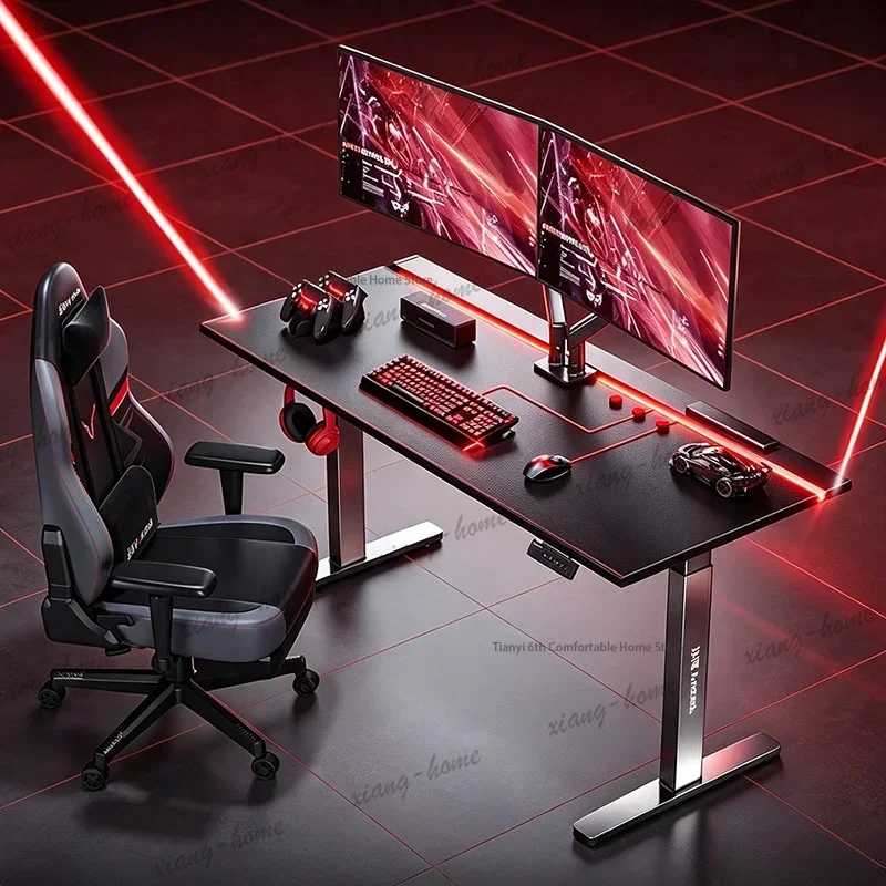 LD Modern Design Gaming Desks Nordic Creative Style for Study Electric Height Adjustable Computer Desk Gaming