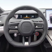 customization Hand-stitched Genuine Leather car Steering Wheel Cover For Xiaomi SU7