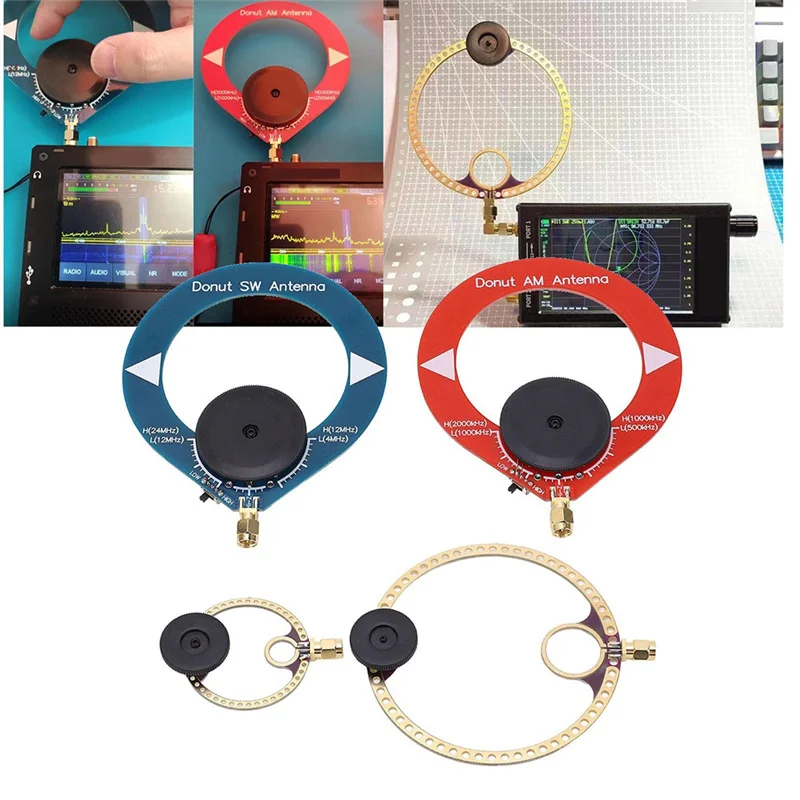 ABMF-Mini Transceiver Loop Antenna With Enhanced PCB For Optimal Reception Of AM MW/SW/UV/UHF/VHF/FM Radio