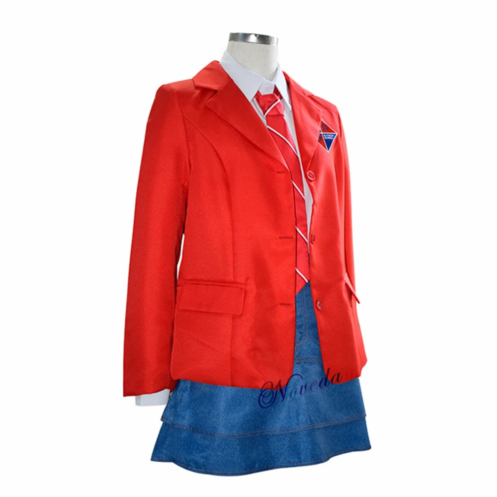 Drama EWS Rebelde School Uniform Cosplay Costume Red Jacket Coat Shirt Skirt Halloween Carnival Party Suit For Women Girls Men