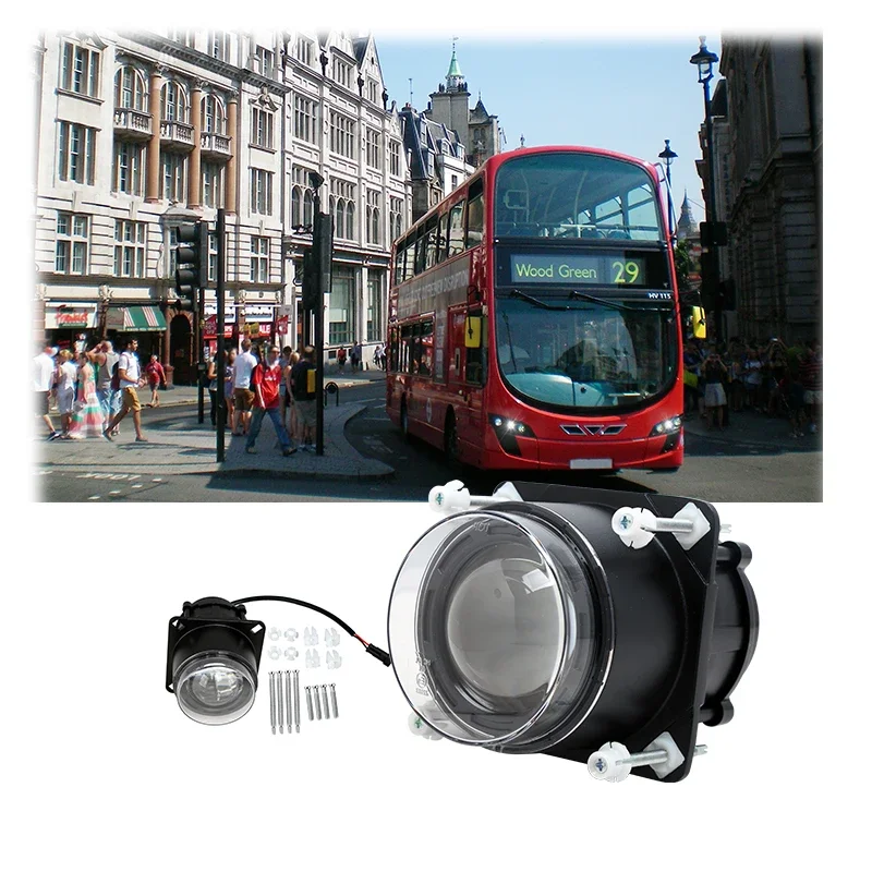 الأضواء نظام الإضاءة التلقائية 18 واط شعاع منخفض Led المصابيح الأمامية 90 مللي متر 3.5 بوصة Led الإضاءة لحديقة دراجة نارية الحافلة #5