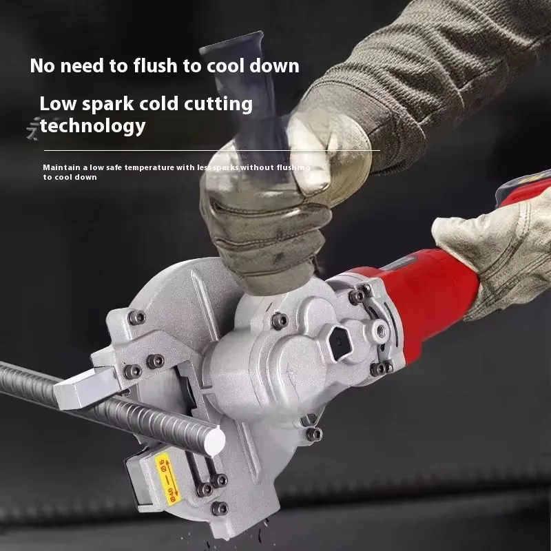 Handheld Cold Cut Saw Portable Rebar Cutter Electric Steel Bar Cutting Machine 1200W For Construction Site