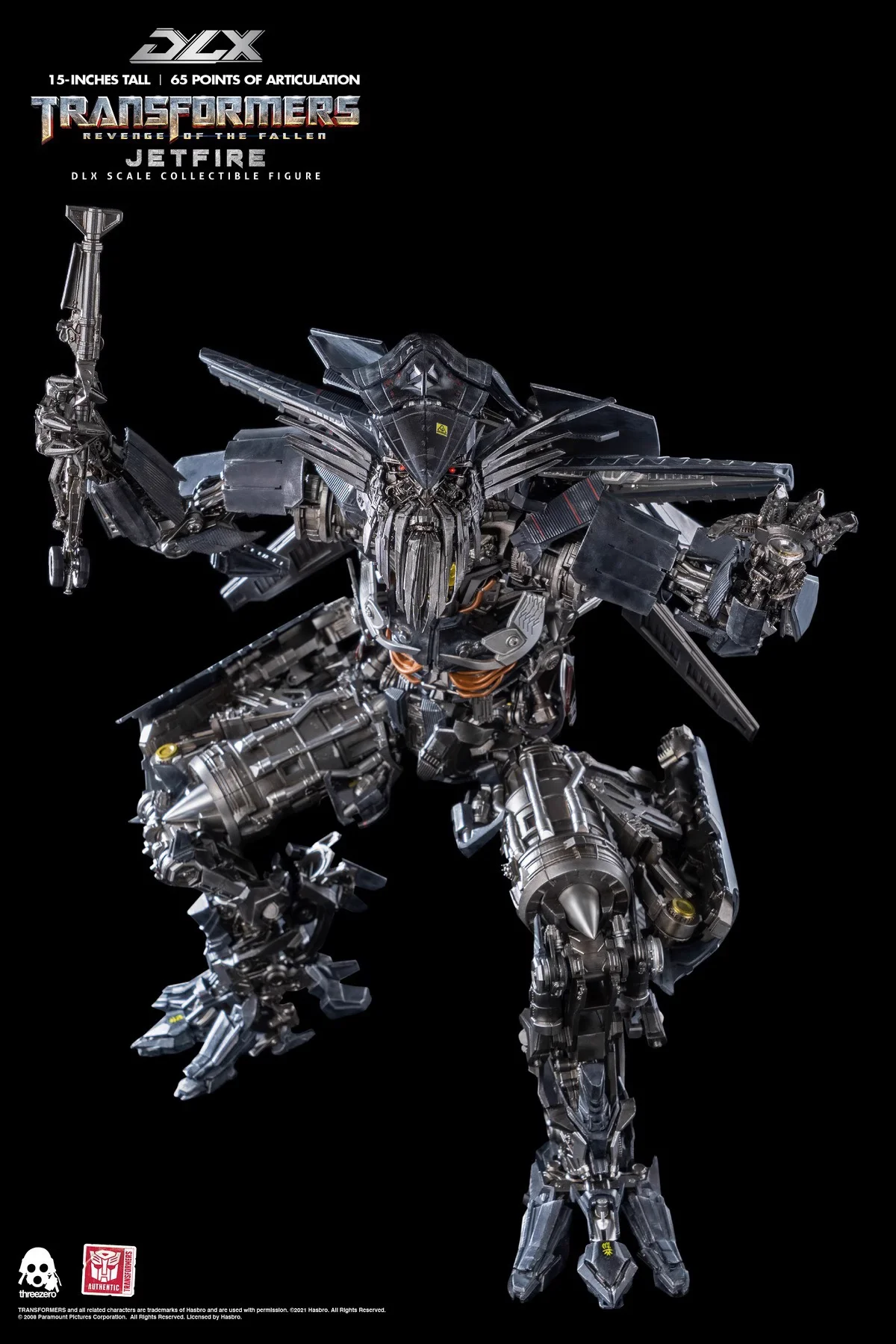 3A Threezer 3Z0166 DLX Transformers 2: Revenue of The Fallen Jetfire Action Figure Model Toys Collection Ornament Gift