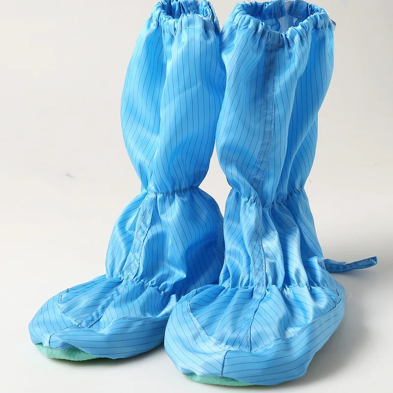 

Men's and women's work anti-static soft-soled boots Striped dust-free soft-soled boots Workshop dust-proof soft-soled boots