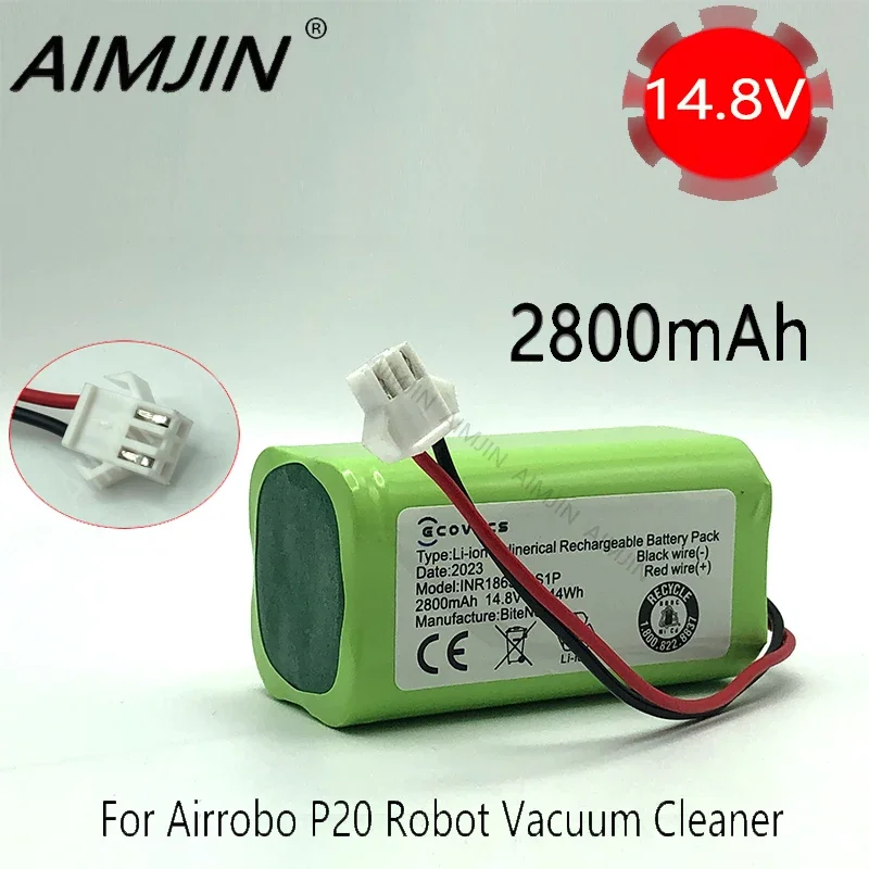 

Li-ion Battery 4S1P 2800mAh 14.8V for Conga Excellence 990 1090 Ecovacs Deebot N79S N79 DN622 Eufy Robovac 11 11S 12 35C X500