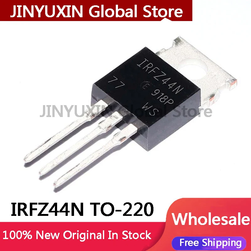 10-50Pcs IRFZ44N IRFZ44 IRFZ44NPBF MOSFET MOSFT 55V 49A 17,5 mOhm 42nC TO-220 nuevo original