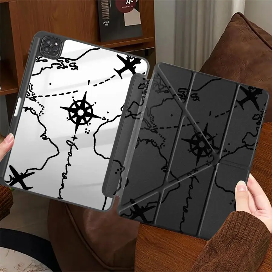 

Чехол для планшета Air Travel The World для iPad Pro 2025, Mini 6, 7, 4, 5, M3, M2, 1, 2, M4, 11 дюймов (11-го, 10-го, 9-го, 8-го, 7-го поколений), 12.9 дюймов