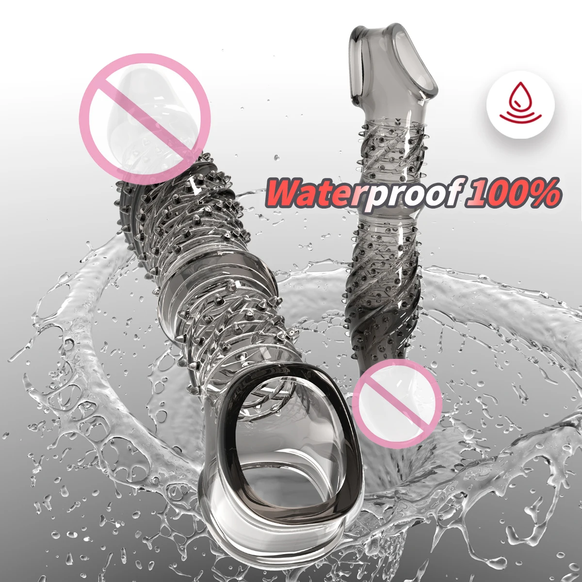 ألعاب الجنس القضيب كم خواتم الديك ل القضيب موسع الواقي الذكري قابلة لإعادة الاستخدام للذكور القضيب توسيع السلع الحميمة ألعاب جنسية سميكة #6