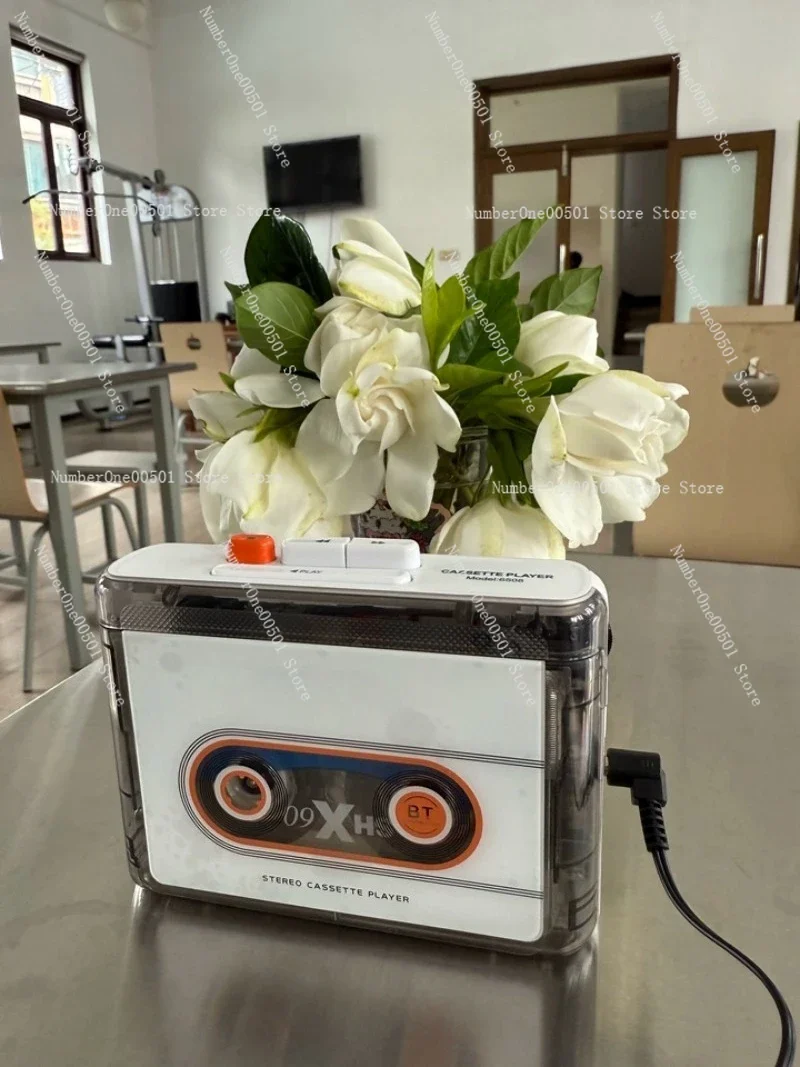 6508 New Stereo Tape Player Walkman Cassette Single Play Old Retro Bluetooth Rechargeable