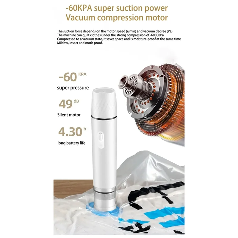 KEOL-미니 휴대용 진공 실러 기계 주방 진공 포장기 기계 소형 씰링 기계 USB 전기 식품 진공 실러