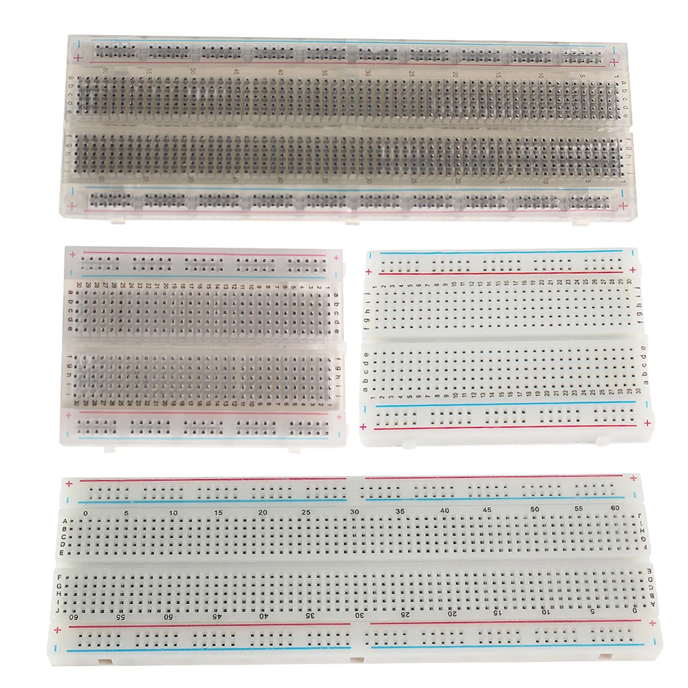 1PCS 400/830 Points Breadboard MB-102 Solderless PCB Test Board 400 Hole Bread Board MB102 Test Develop DIY for Arduino