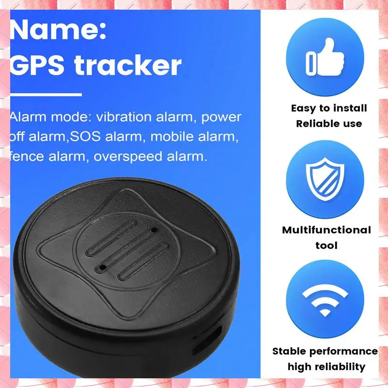 JAJA Mini Lokalizator GPS Magnetyczny Inteligentny Lokalizator Mini Urządzenie Śledzące Zwierzęta Pojazdy Lokalizator Zgubionych Zwierząt Portfel Zwierząt