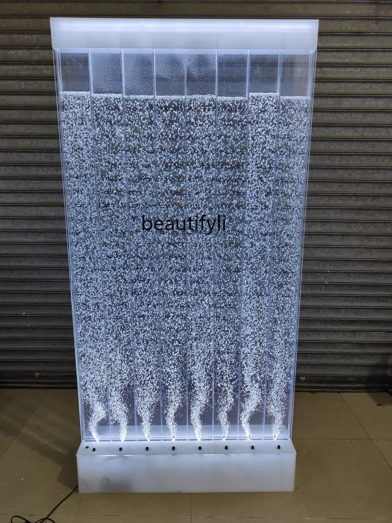 

Water bubble wall luminous fish tank acrylic, bubble partition screen water dance