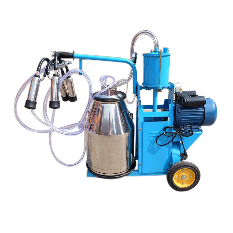 Goat Small Scale Turkey Pump One Cow Bangladesh Electric Nipple Vacuum Breast Mobile Single Milking Machine Price for Sale
