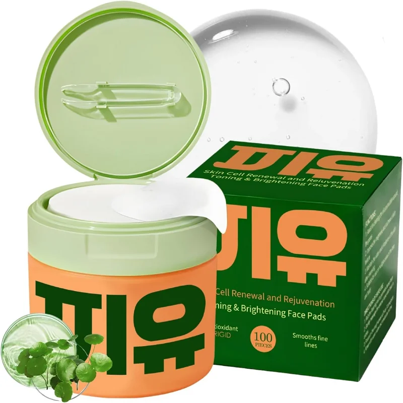 Centella Asiatica Facial Toner Pads Moisturize Polishing Skin Rejuvenation Cell Renewal Enhance Elasticity Cotton Pad Daily Care