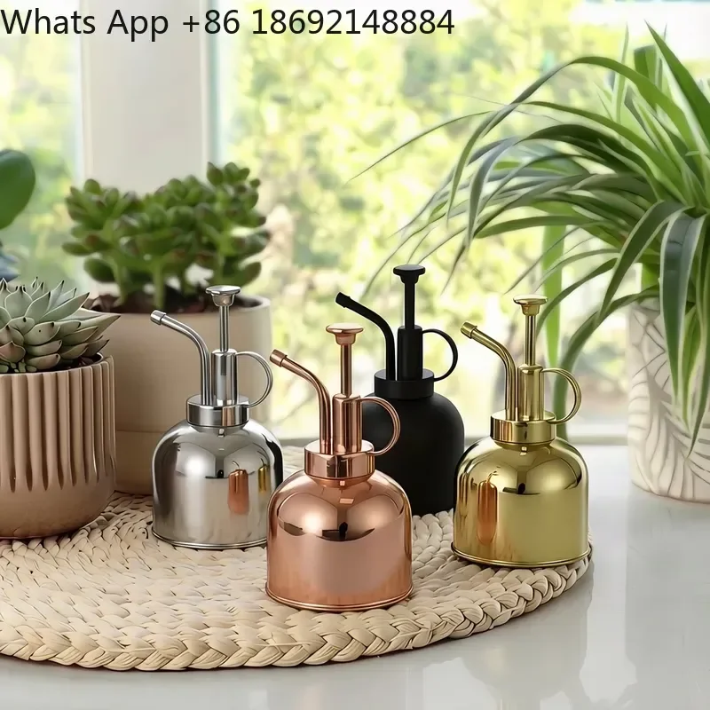 Brass Small Succulent Flower Watering Device for 304 Stainless Steel Indoor Retro Flower Spray Atomizer