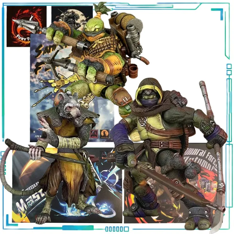 

FURY TOYS Gunman, осенняя мышь, черепашки ниндзя, мобильная кукла, натуральная серия Warrior Power, 1:12, подвижная модель игрушки, коллекционные предметы
