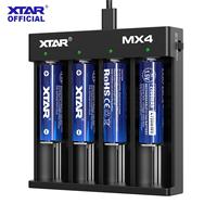 XTAR MX4 Charger New Widest Compatibility 1.5V Battery Charger Set AA AAA Li-ion Battery Charger Lifepo4 Charger 18650 Charger