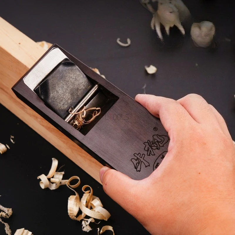 Edge Trimming Ebony Wood Planer Woodworking Desktop Flat Planing Tool Joinery Chamfering Japanese Style Small Hand-pulled Planer