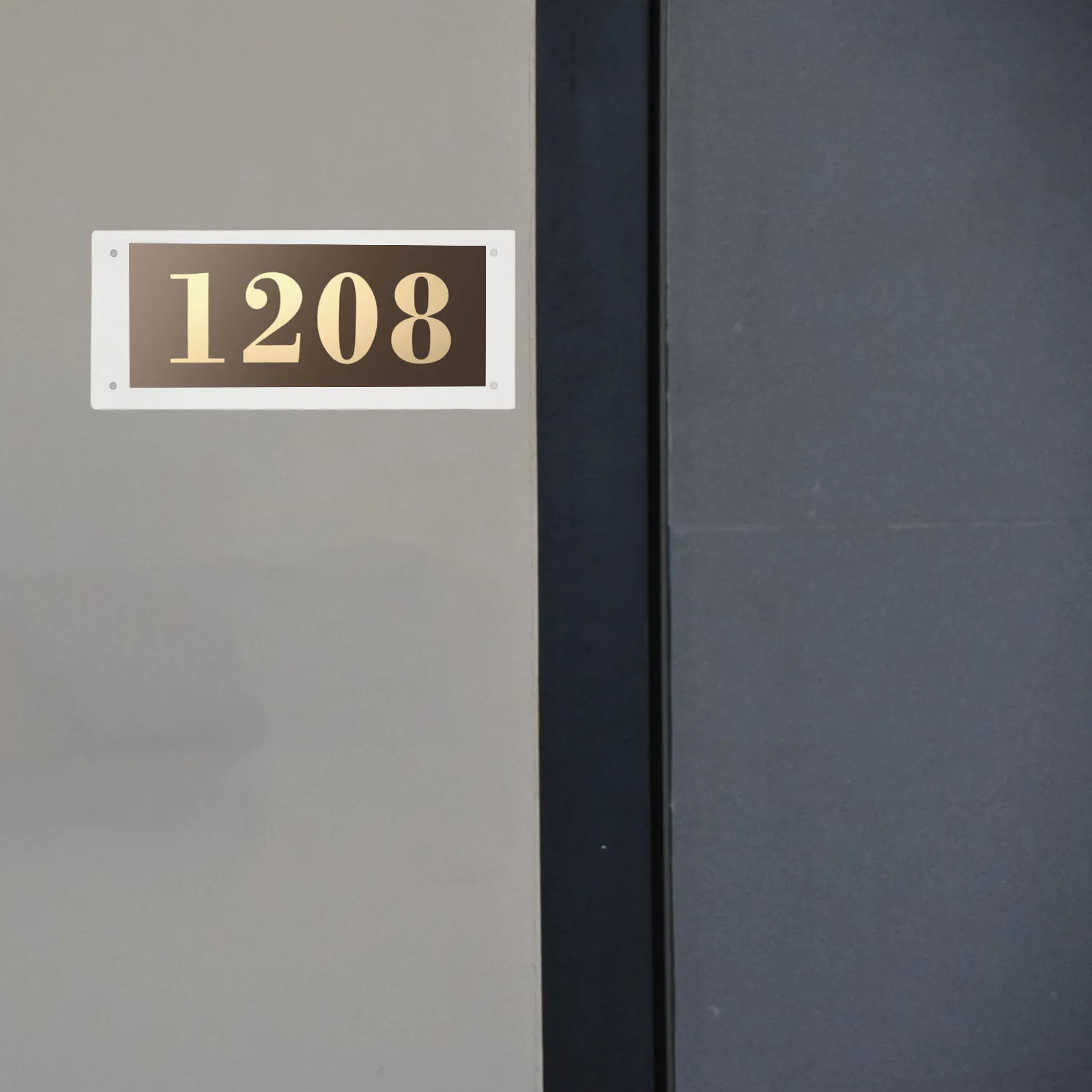 Office Door Number Acrylic Room Signs Bathroom Occupied Single Sided Plate Conference Business for Desktop