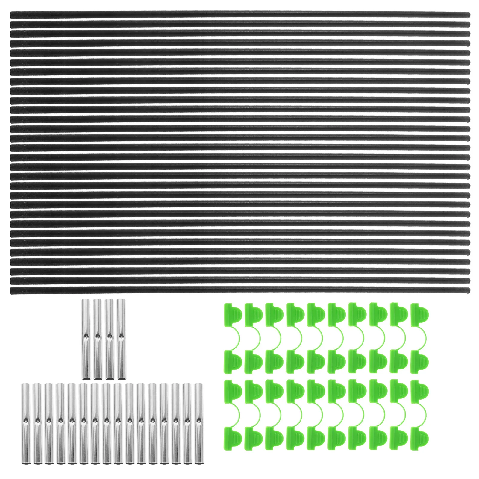 

1 Set Hoops For Raised Beds Durable Garden Support Frame Diy Kit Adjustable Size Easy Storage Greenhouse Accessories Plastic