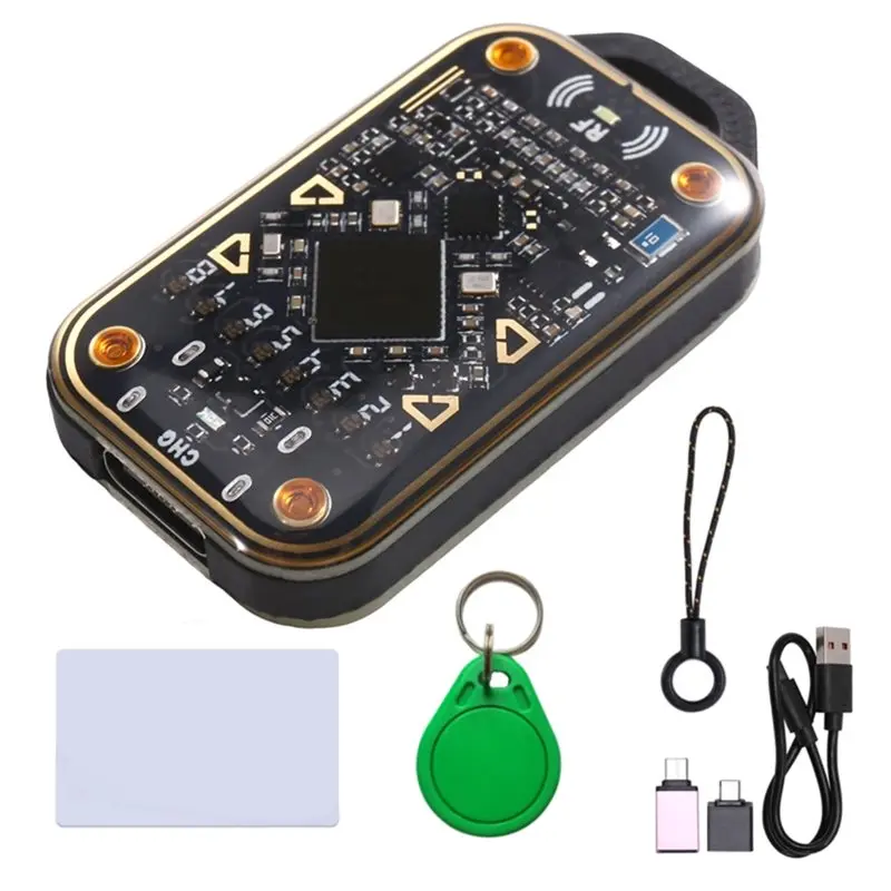 B63B-Chameleon V3.0 RFID Smart Chip Emulator+1XUID Keychain/Card Smart Card Reader Read Writer ID IC Card Tag Copyer