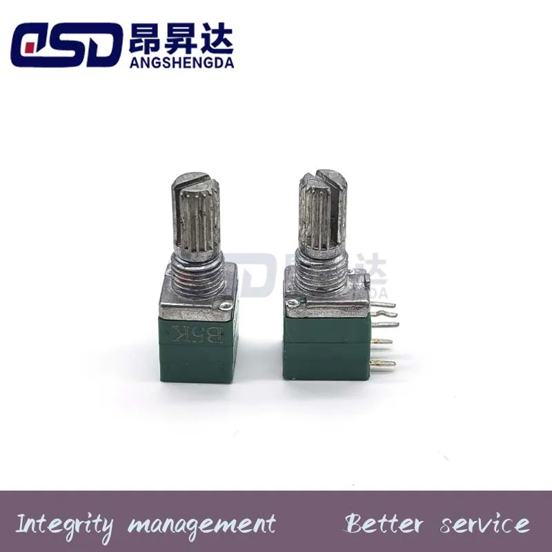 5pcs Amplifier sealing  potentiometer with audio shaft 15mm, 6pin, 5k, 10k, 20k, 50k, 100k, b5k, rk097, rk097g